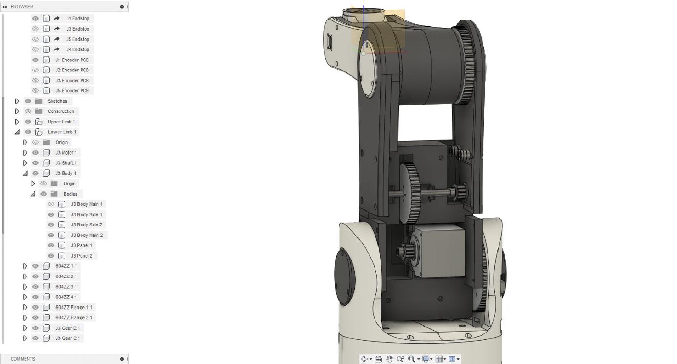 3D Printed 6 Axis Robot Arm: Mechanical Design · Stewart Tech